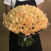 Букет из 151 кремовой розы (50 см)
