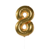 Воздушные шары Цифры (золото) 8