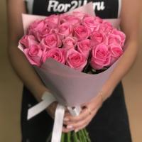 Букет из 31 розовой розы (40 см)