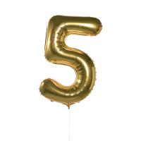 Воздушные шары Цифры (золото) 5